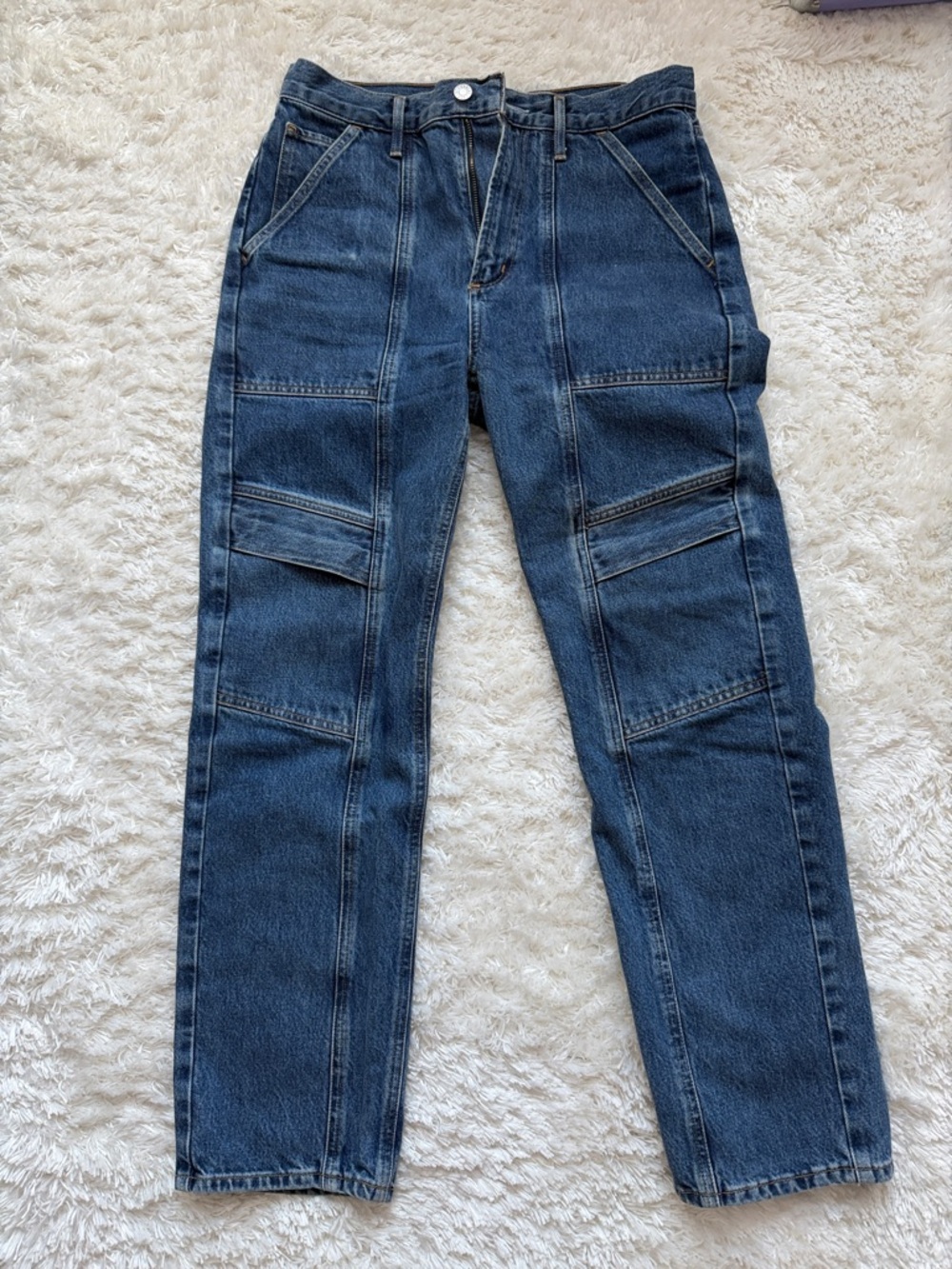 Agolde Dark Blue Carpenter Jeans